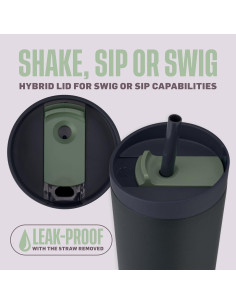 Vaso Mezclador BlenderBottle 2-en-1 Acero Inoxidable 24 oz 2