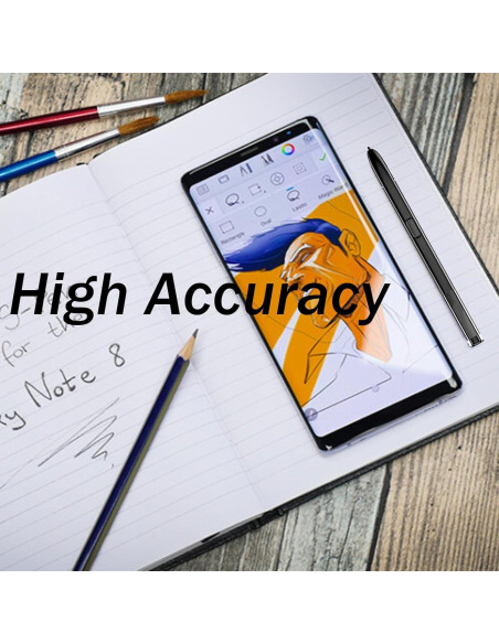 2 Pcs S Pen para Samsung Galaxy Note 8 Reemplazo Negro