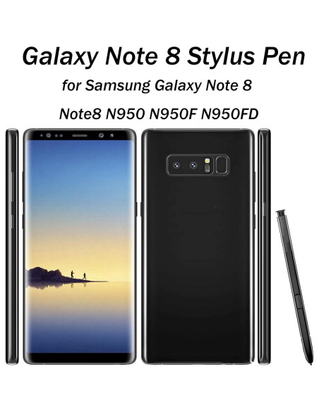 2 Pcs S Pen para Samsung Galaxy Note 8 Reemplazo Negro