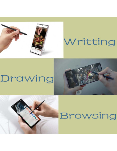 2 Pcs S Pen para Samsung Galaxy S22 Ultra - Negro