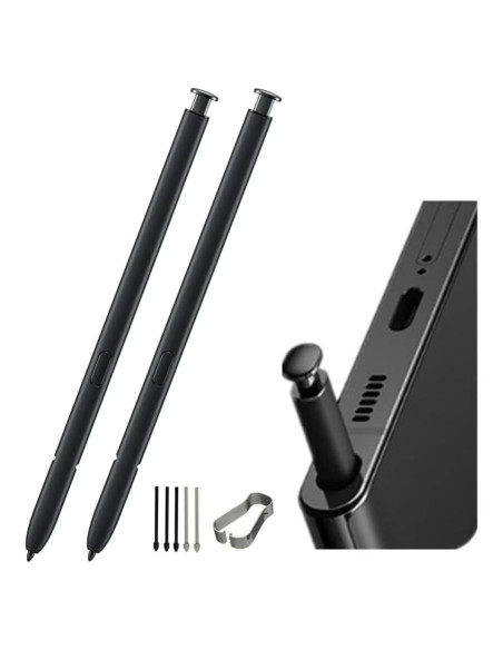 2 Stylus S Pen Genérico para Samsung Galaxy S22 Ultra Negro