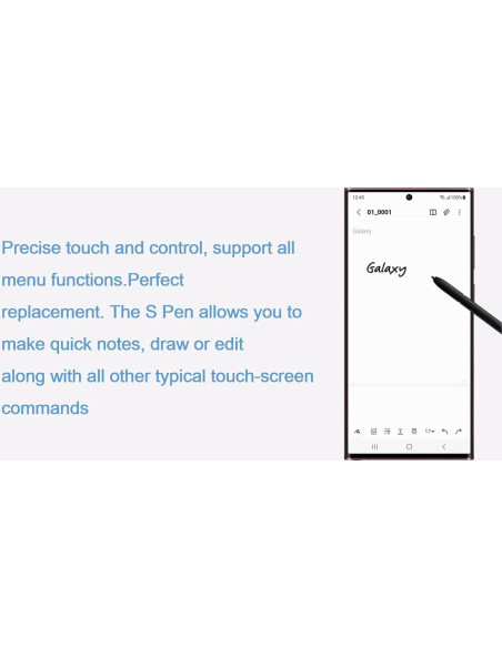 2 Stylus S Pen Genérico para Samsung Galaxy S22 Ultra Negro