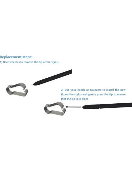 2 Stylus S Pen Genérico para Samsung Galaxy S22 Ultra Negro