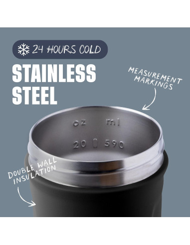 Botella Mezcladora BlenderBottle Strada 591 ml Acero Inoxidable