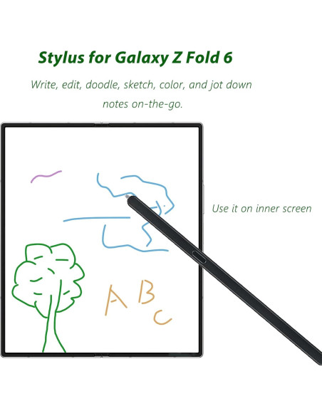 S Pen Plegable para Samsung Galaxy Z Fold 6 5G - Negro