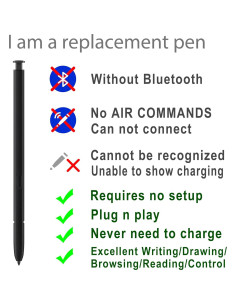 Lápiz Óptico Samsung Galaxy S23 Ultra S Pen Negro 2