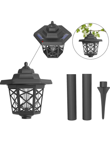 Zappers de Insectos Solares Hywean 2 Pcs a Prueba de Agua