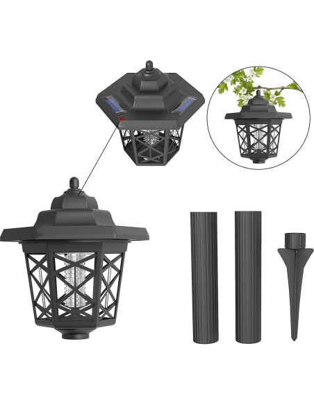 Zappers de Insectos Solares Hywean 2 Pcs a Prueba de Agua