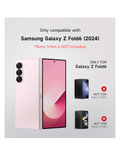 Funda SURITCH para Samsung Galaxy Z Fold 6 con Soporte - Rosa 2