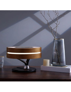 Lámpara de Mesa LED MODIRNATION con Altavoz y Cargador Qi 2