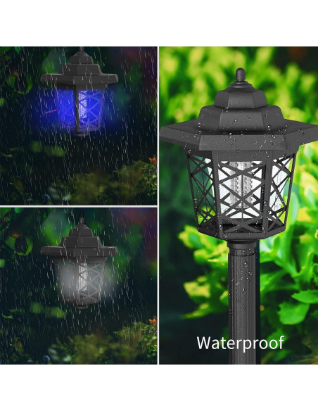 Zappers de Insectos Solares Hywean 2 Pcs a Prueba de Agua