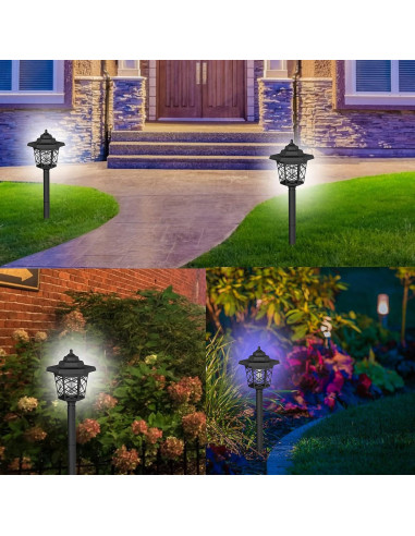 Zappers de Insectos Solares Hywean 2 Pcs a Prueba de Agua