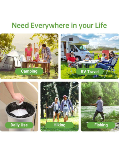 Bolsas Compostables para Inodoros Portátiles Winmoom 25 Pcs 30L