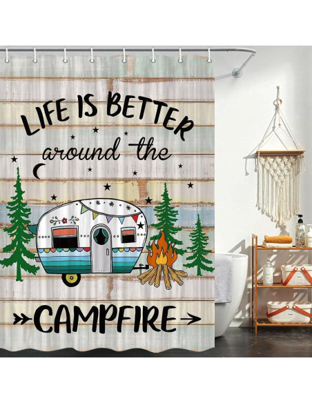 Cortina de Ducha JAWO para Camper 119x163 cm Multi