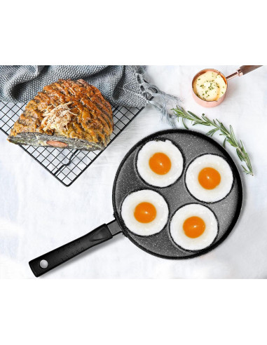 Sartén MyLifeUNIT para Freír Huevos 4 Cavidades Antiadherente