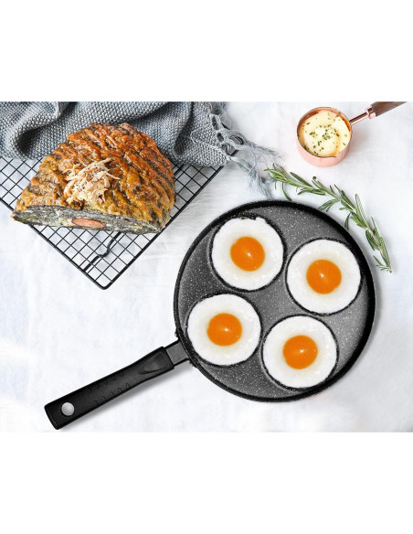 Sartén MyLifeUNIT para Freír Huevos 4 Cavidades Antiadherente