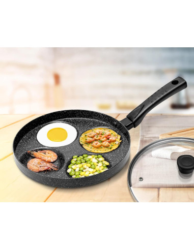 Sartén MyLifeUNIT para Freír Huevos 4 Cavidades Antiadherente