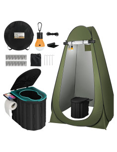 Inodoro Portátil Thallike con Carpa Privacidad 1.88 m