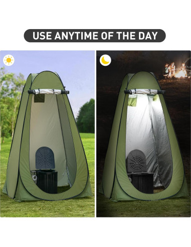 Inodoro Portátil Thallike con Carpa Privacidad 1.88 m