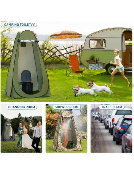 Inodoro Portátil Thallike con Carpa Privacidad 1.88 m