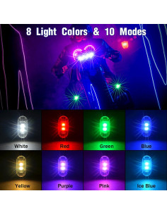 Luces Estroboscópicas LED Aukmak Inalámbricas 8 Colores 2