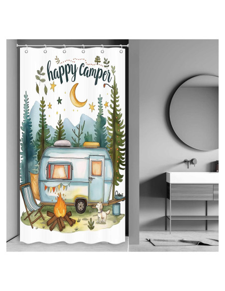 Cortina de Ducha ICTEISOM 91 x 183 cm Aventura Naturaleza