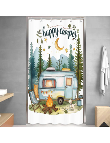 Cortina de Ducha ICTEISOM 91 x 183 cm Aventura Naturaleza