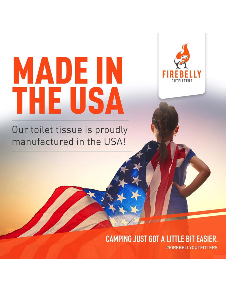 Papel Higiénico Biodegradable Firebelly 8 Rollos 2 Capas