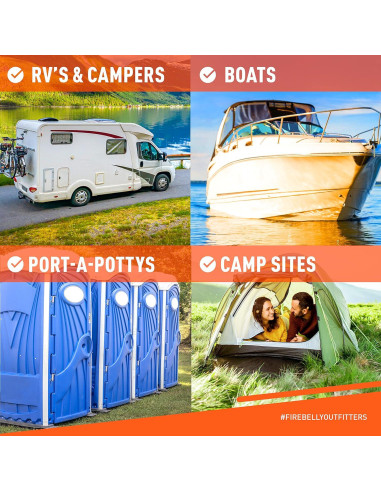 Papel Higiénico Biodegradable Firebelly 8 Rollos 2 Capas