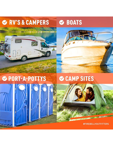 Papel Higiénico Biodegradable Firebelly 8 Rollos 2 Capas