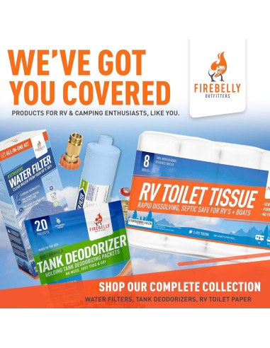 Papel Higiénico Biodegradable Firebelly 8 Rollos 2 Capas