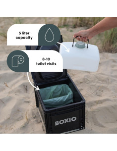 Inodoro Portátil BOXIO - Camping, 4.92L, Ecológico 2