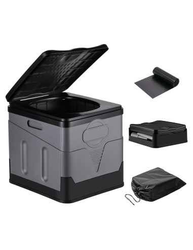 Inodoro Portátil RUILIXIN Plegable 29.97 cm Asiento 204 kg