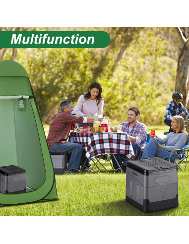 Inodoro Portátil RUILIXIN Plegable 29.97 cm Asiento 204 kg