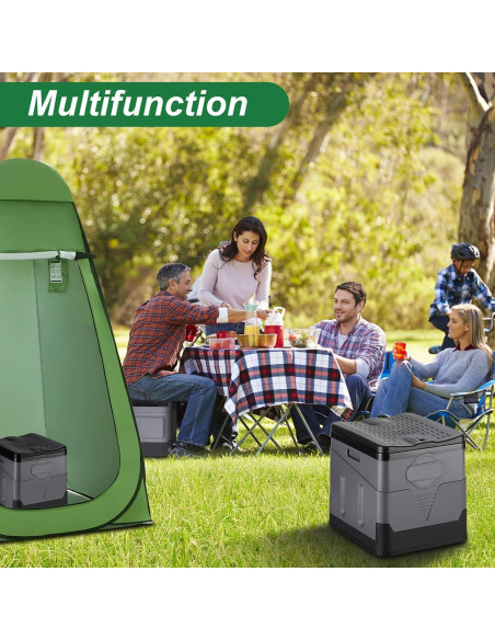 Inodoro Portátil RUILIXIN Plegable 29.97 cm Asiento 204 kg