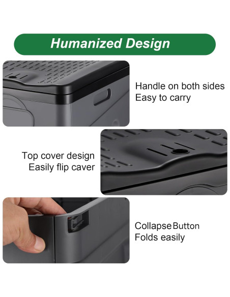 Inodoro Portátil RUILIXIN Plegable 29.97 cm Asiento 204 kg