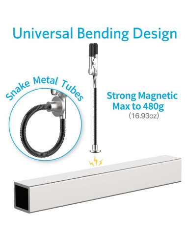 Base de soporte para pintura Actekart con 12 clips magnéticos