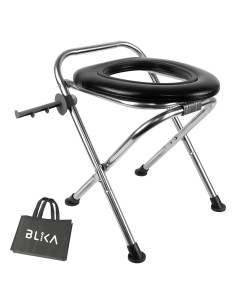 Inodoro Portátil BLIKA Plegable 41.9 cm Acero Inoxidable