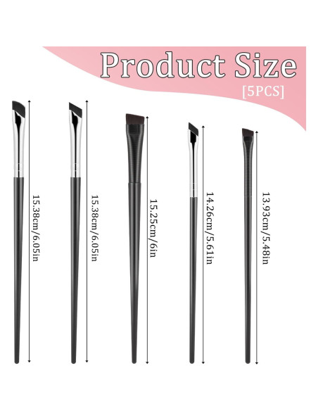 Conjunto de 5 Pinceles para Maquillaje de Ojos Xthrotsenk