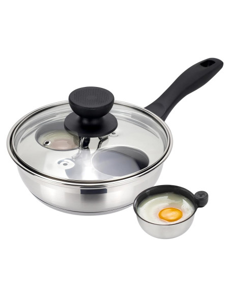 Sartén Antiadherente MARSKITOP para 2 Huevos Escalfados