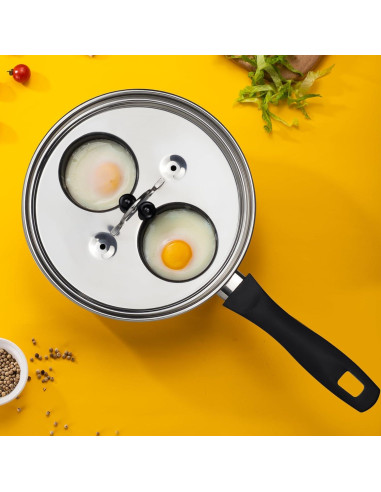 Sartén Antiadherente MARSKITOP para 2 Huevos Escalfados