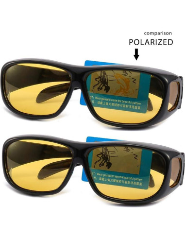 Gafas de Conducción Gemgoo Polarizadas Nocturnas Amarillas