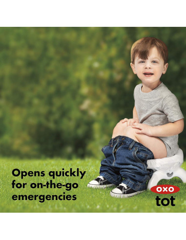 Orinal de Viaje OXO Tot 2-en-1 Gris - Compacto y Limpio