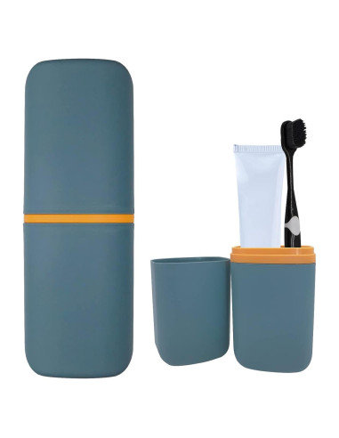 Estuche de Cepillo de Dientes SietDESEO Azul Marino 20x7.8cm