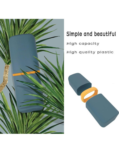 Estuche de Cepillo de Dientes SietDESEO Azul Marino 20x7.8cm