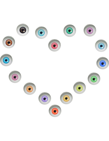100PCS Ojos de Vidrio 6mm para Muñecas y Manualidades