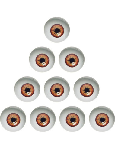 100PCS Ojos de Vidrio 6mm para Muñecas y Manualidades