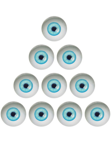 100PCS Ojos de Vidrio 6mm para Muñecas y Manualidades