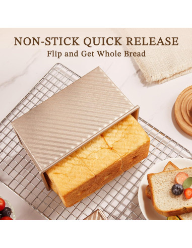 Molde para Pan Pullman KITESSENSU Antiadherente 0.45 kg