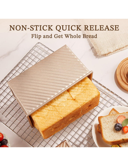 Molde para Pan Pullman KITESSENSU Antiadherente 0.45 kg